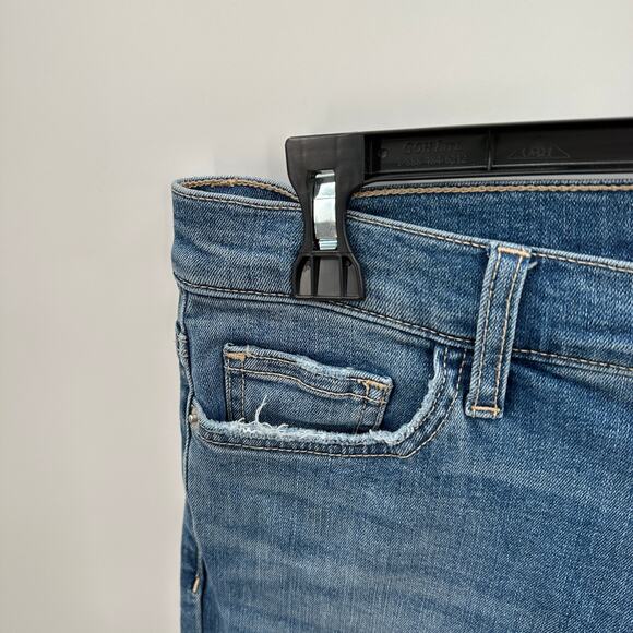 Current/Elliott Distressed Medium Wash Skinny Denim Jean // 27 - Picture 3 of 9